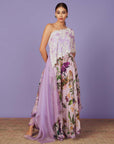 One Shoulder Cape Set