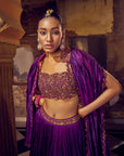 The Ghagri Skirt Set - Purple