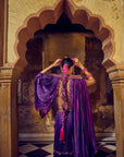 The Ghagri Skirt Set - Purple