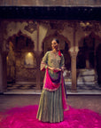 The Noorani Kurti Set - Green