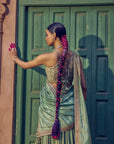 Jharokha Lehenga Set - Green