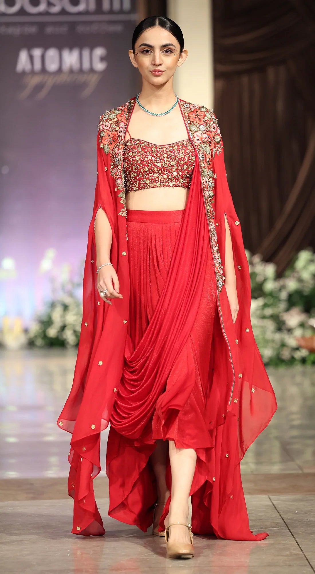 The Scarlet Embrace Skirt &amp; Cape Set - Ready to Ship