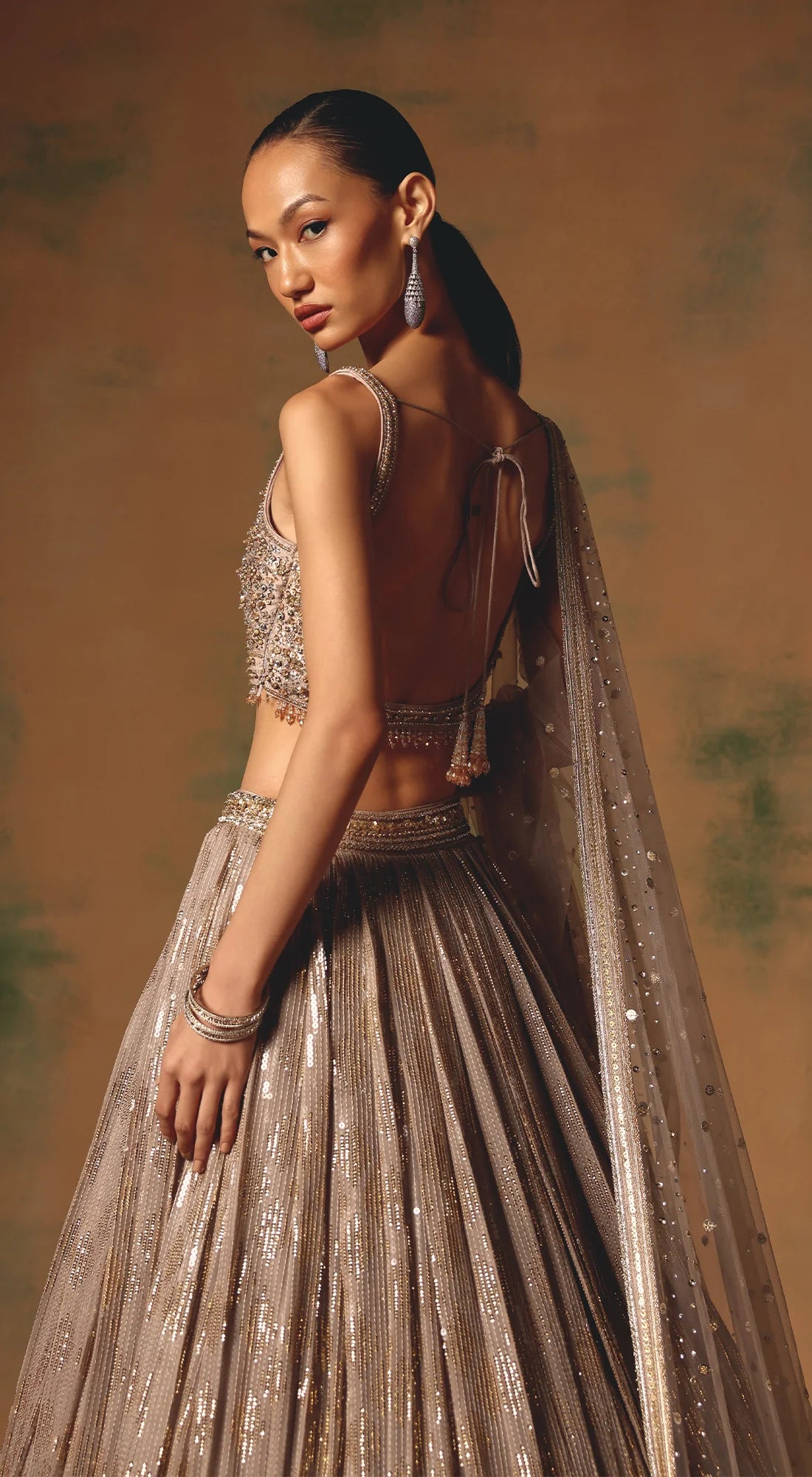 The Champagne Glow Lehenga Set - Ready to Ship