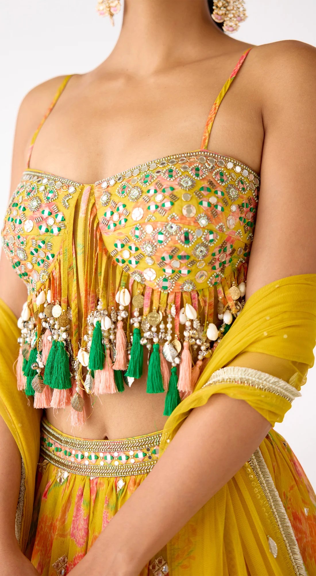 The Amber Radiance Lehenga Set - Ready to Ship