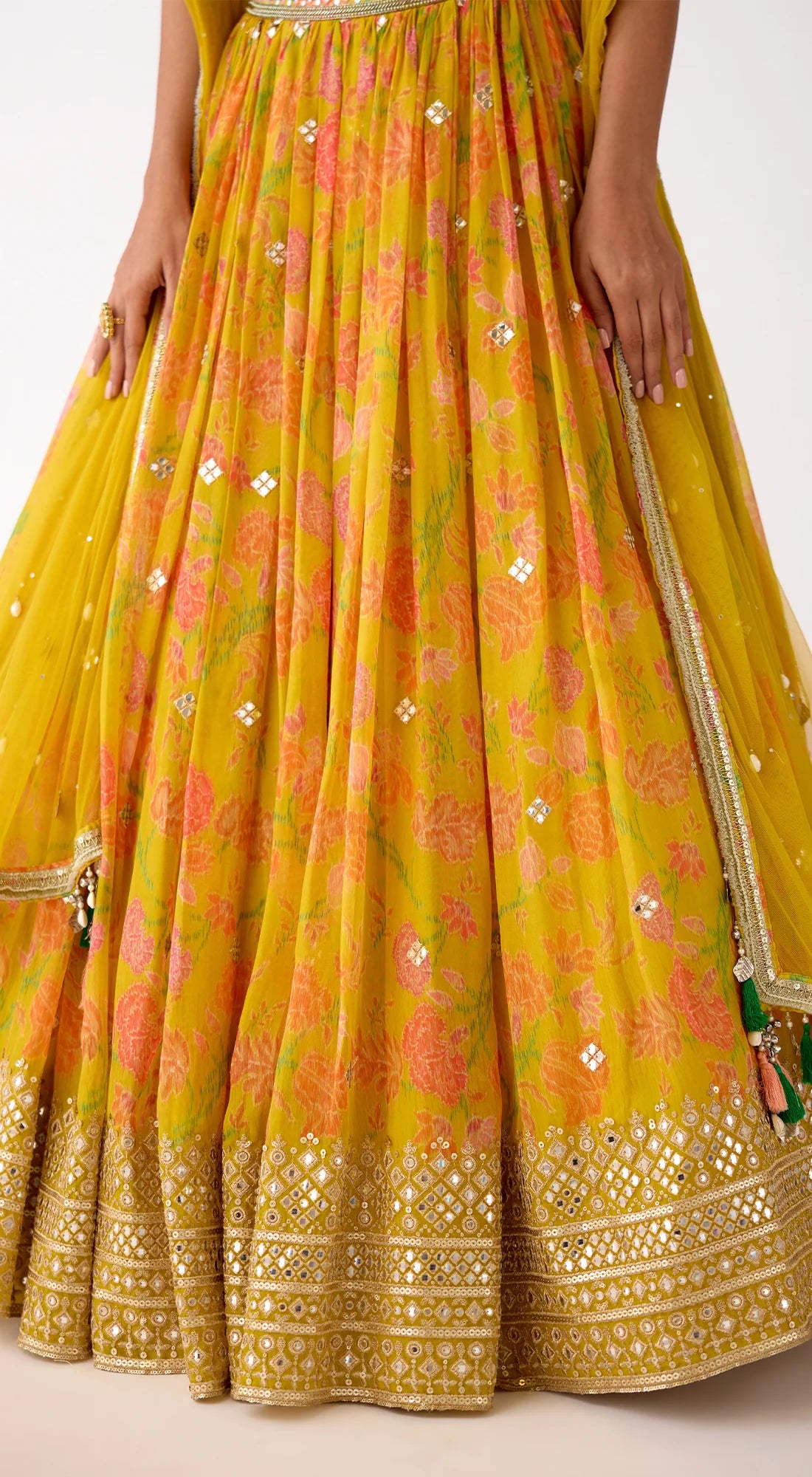 The Amber Radiance Lehenga Set - Ready to Ship