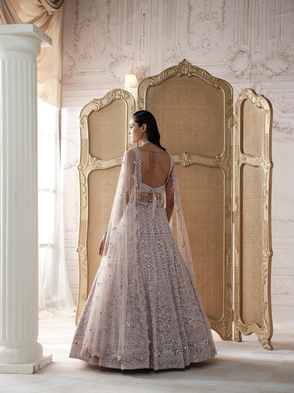 Blush Elysee Embroidered Lehenga Set