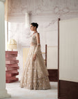 Champagne Radiance Embroidered Lehenga Set