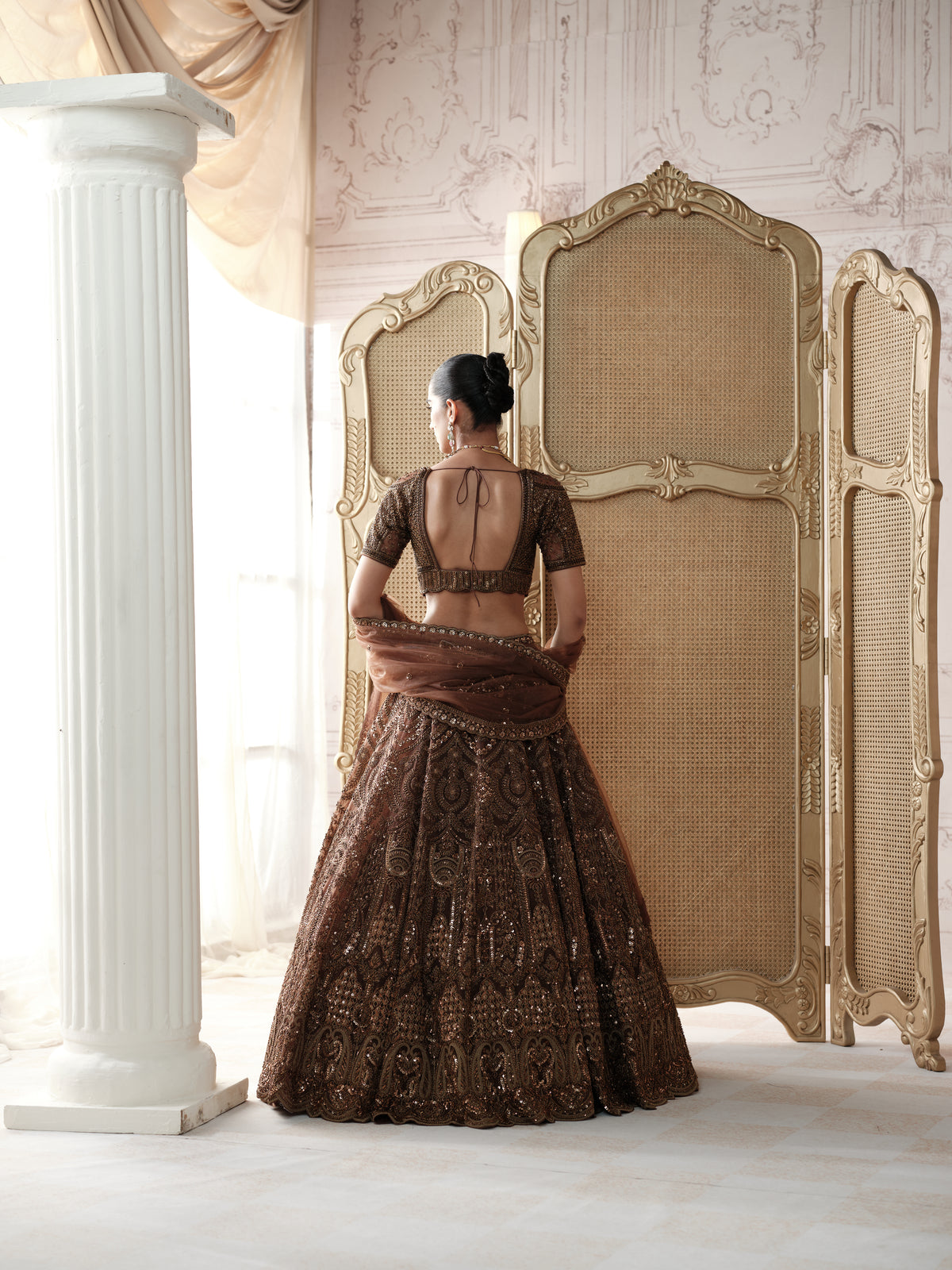 Cocoa Royale Embroidered Lehenga Set