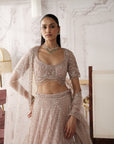 Ivory Blush Embroidered Lehenga Set