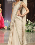 Sunlit Oasis Saree Set  - Ready to Ship