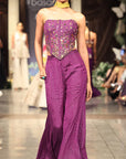 The Mystic Plum Sharara Set - Ready to Ship