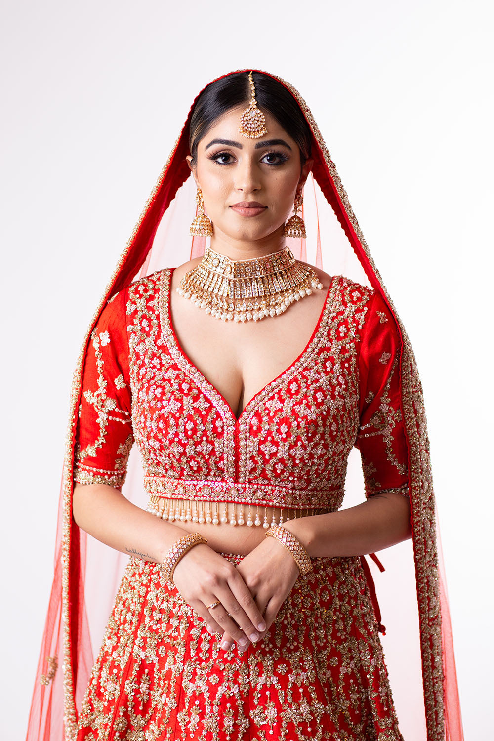 Sunny's Red Heritage Lehenga XI - Ready to Ship