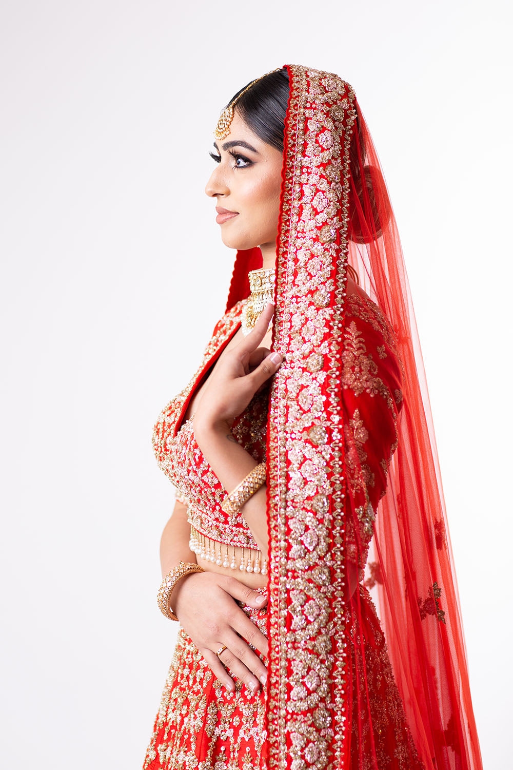Sunny's Red Heritage Lehenga XI - Ready to Ship