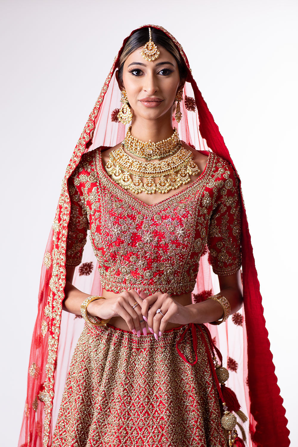 Sunny's Red Heritage Lehenga II - Ready to Ship