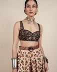 Pearl Beige Skirt Set