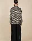 Pearl Ivory Printed Long Top