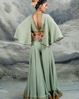 Pistachio Green Sharara Set | Baroda