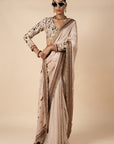 Powder Pink Saree Set