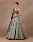 Powder Blue Skirt Set | Muraqqa - Ready to Ship