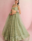 Sage Green Lehenga Set
