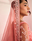 Peach Lehenga Set