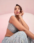 Blue Sharara Set