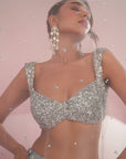 Blue Sharara Set