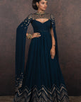 Prussian Blue Tunic Set | Muraqqa