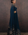 Prussian Blue Tunic Set | Muraqqa