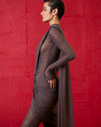 Rivet Bodysuit Saree