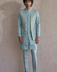 Venice Sea Green Nehru Jacket