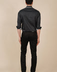 Rich Black Printed Shirt
