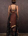 Rich Black Sharara Set | Muraqqa