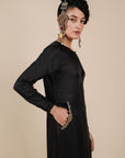 Rich Black Tunic Set