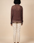 Rich Brown Printed Shirt