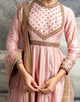 Rose Pink Anarkali Set | Baroda