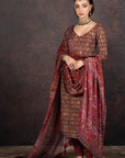 Ruby - Fuschia Ombre Tunic Set | Muraqqa