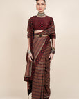 Ruby Red Saree Set