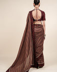 Ruby Red Saree Set