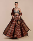 Rust Orange Skirt Set