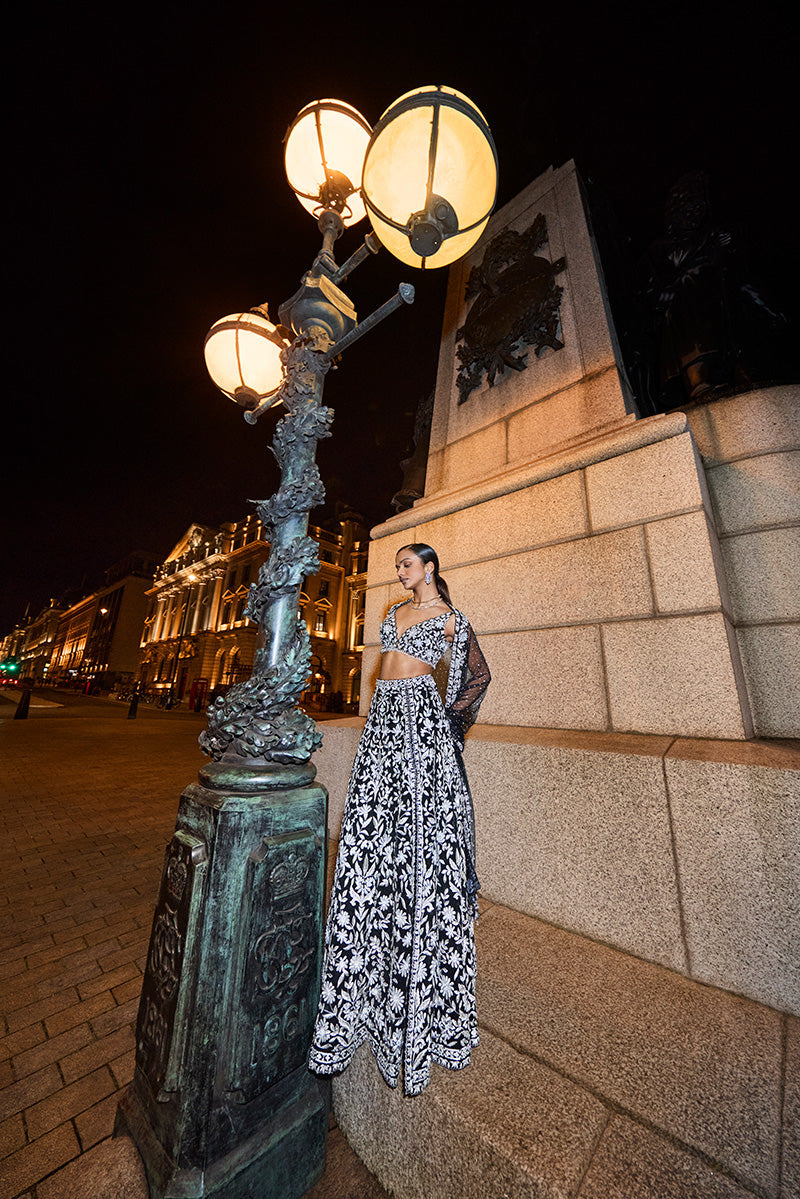 Black & Silver Skirt Set 2