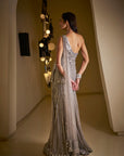 Silver Grey Sequin Sharara Set