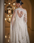 White Sequin Sharara Set
