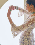 Mauve Pearl Sharara Set