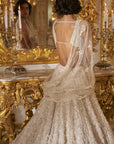 Ivory Three-Dimensional Lehenga Set