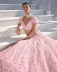 Pink Cut Work Lehenga Set