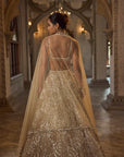 Gold Sequin Lehenga Set