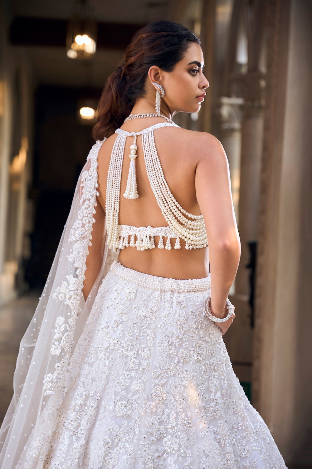Ivory Floral Lehenga Set - Ready to Ship