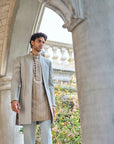 Sage Green Open Jacket Set