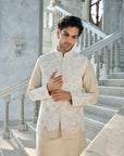Nude Cut Work Bundi Set